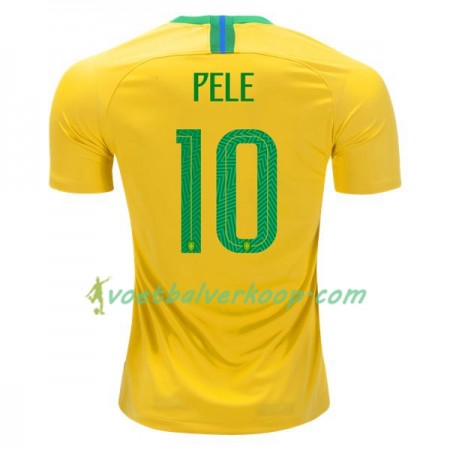 Brazilië Pele 10 Thuisshirt WK voetbal 2018
